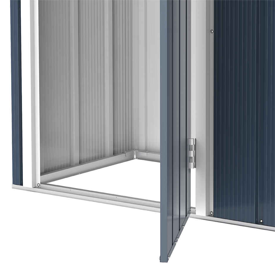 ECO 5x2ft (1.5 m x 0.7 m) Metal Storage Shed