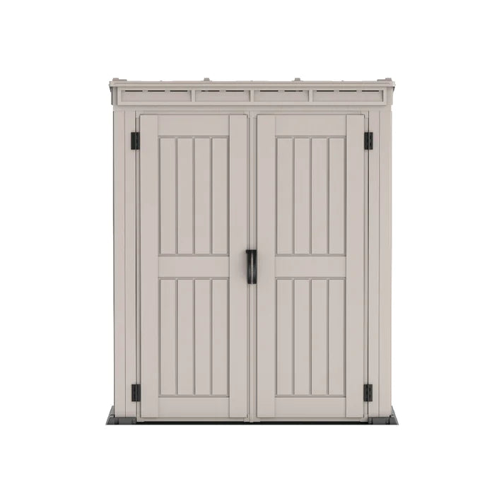 YardMate Pent PLUS 5x3ft (1.7 m x 0.9 m) Garden Storage Shed with FREE Shelving Rack 4
