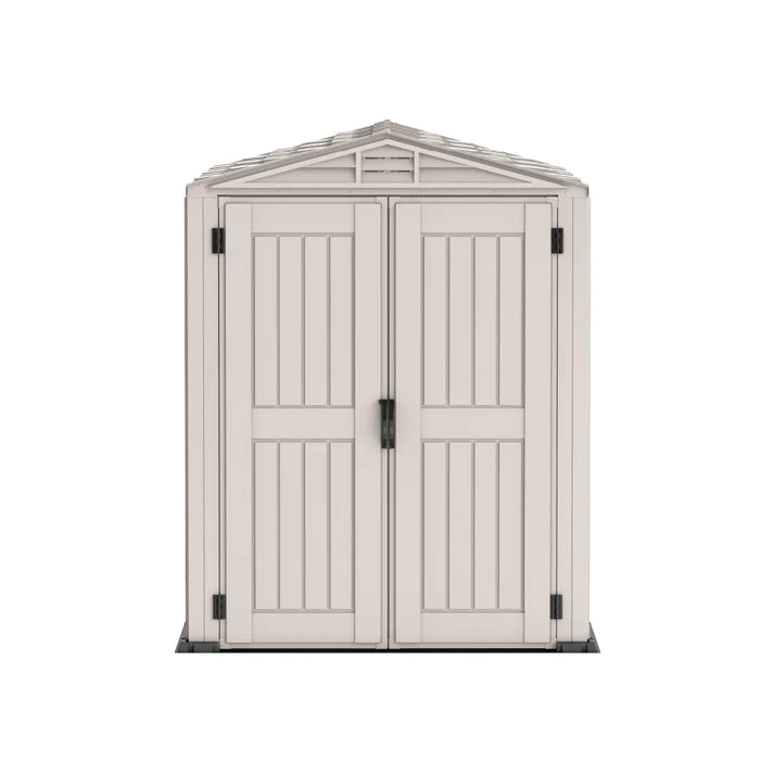 YardMate PLUS 5x8ft (2.5 m x 1.6 m) Garden Storage Shed with FREE Shelving Rack 4
