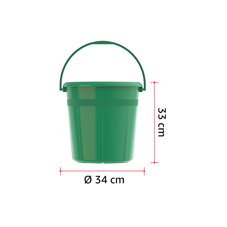 DX 20L Round Plastic Bucket with Handle