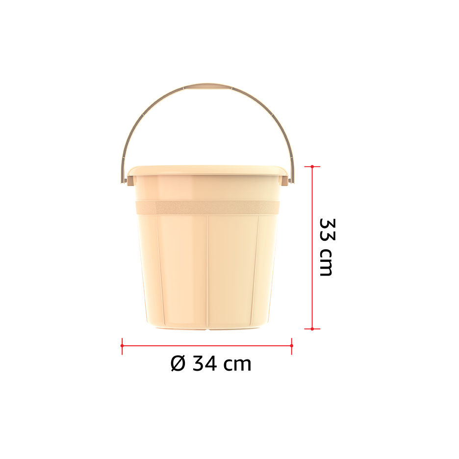 DX 20L Round Plastic Bucket with Handle