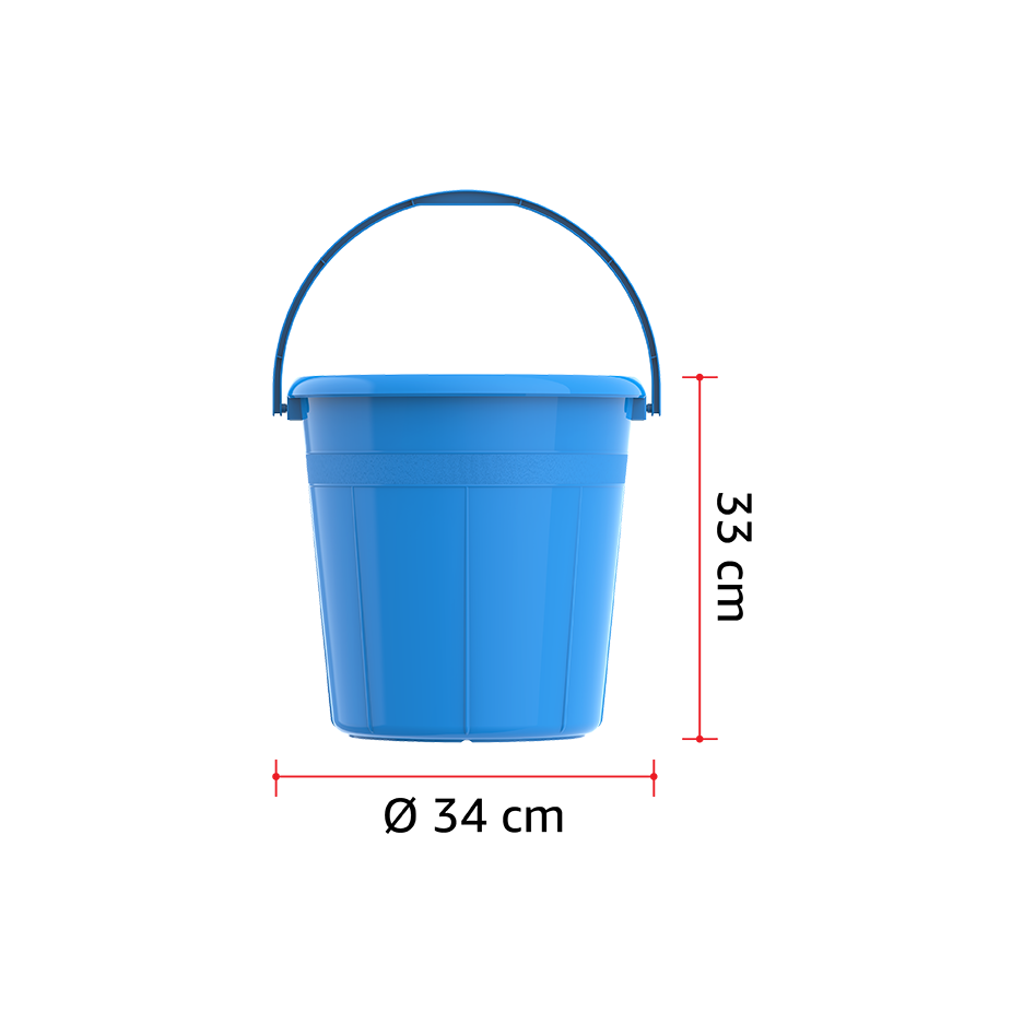 DX 20L Round Plastic Bucket with Handle