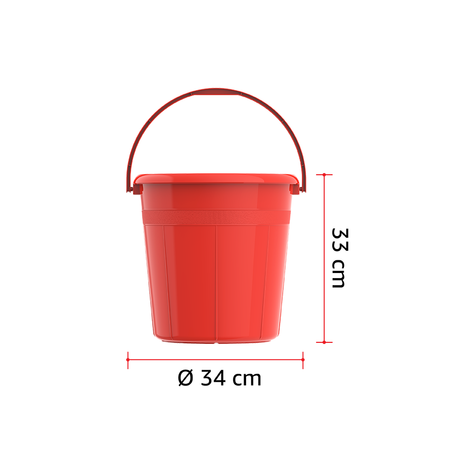 DX 20L Round Plastic Bucket with Handle