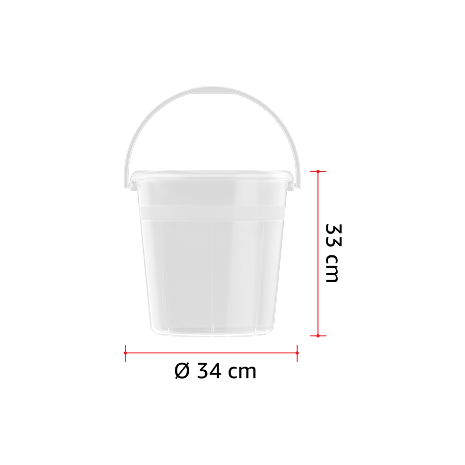 DX 20L Round Plastic Bucket with Handle