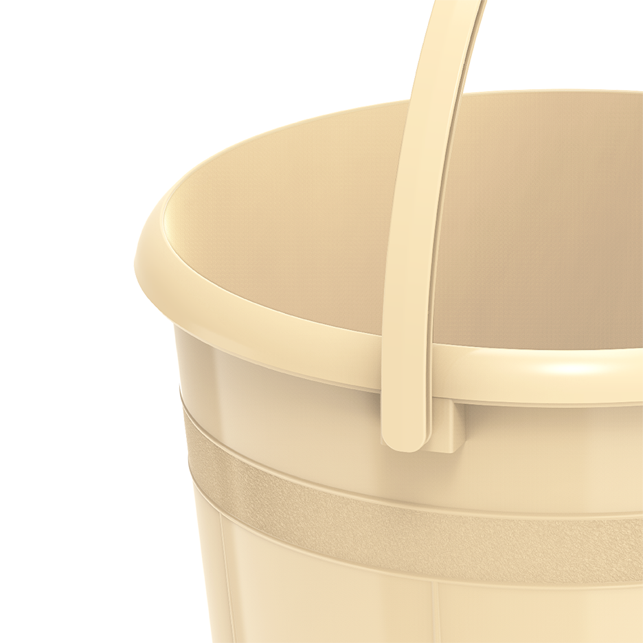 DX 5L Round Plastic Bucket with Handle
