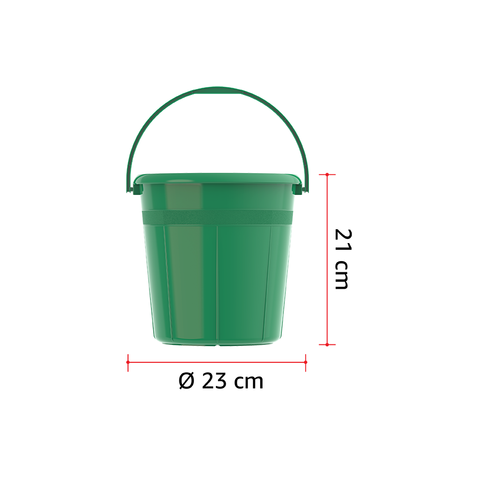 DX 5L Round Plastic Bucket with Handle