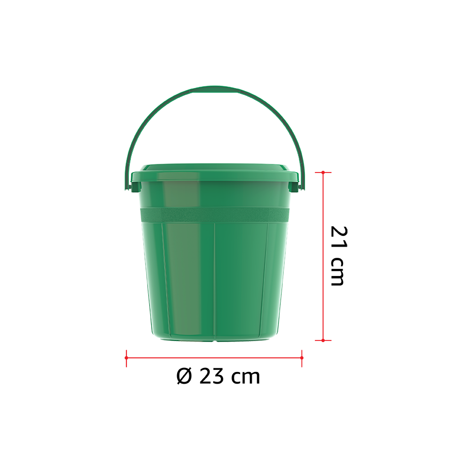 DX 5L Round Plastic Bucket with Handle