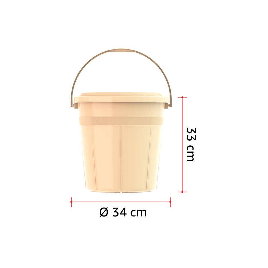 DX 20L Round Plastic Bucket with Handle