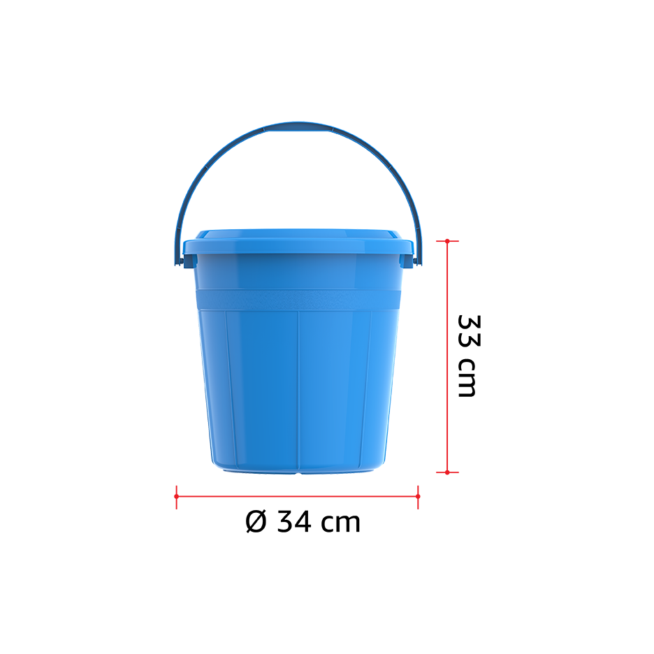 DX 20L Round Plastic Bucket with Handle
