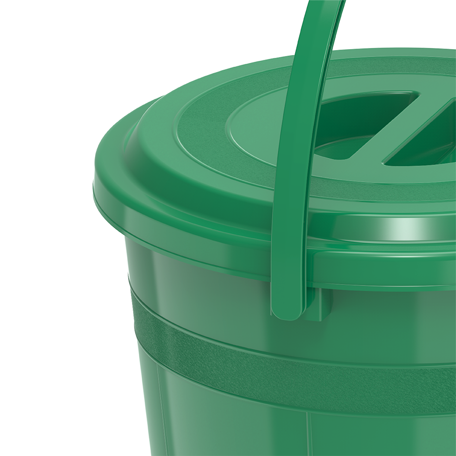 DX 5L Round Plastic Bucket with Handle