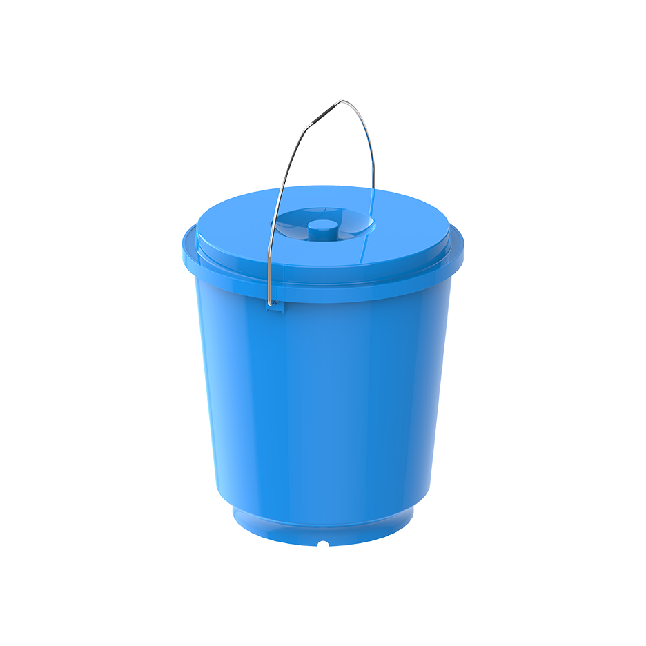 EX 18L Round Plastic Bucket with Steel Handle