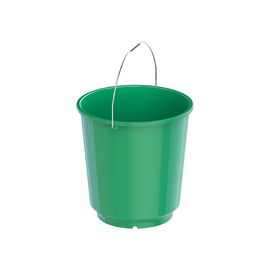 EX 18L Round Plastic Bucket with Steel Handle