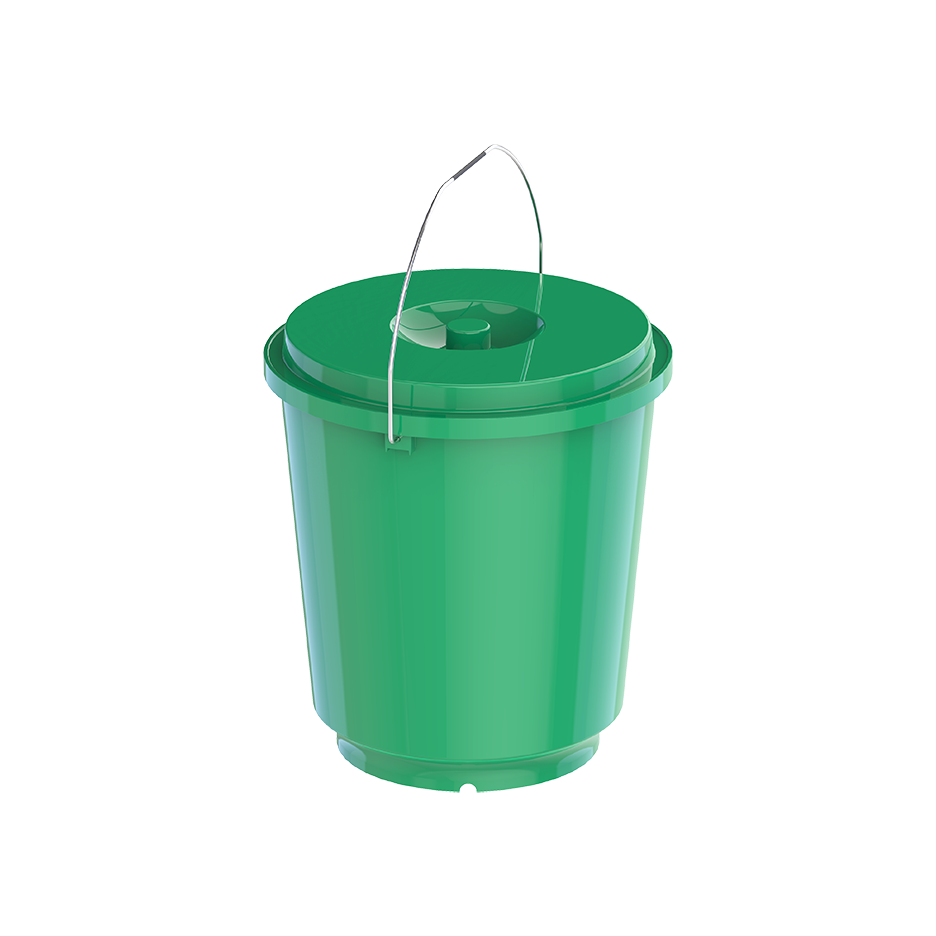 EX 18L Round Plastic Bucket with Steel Handle