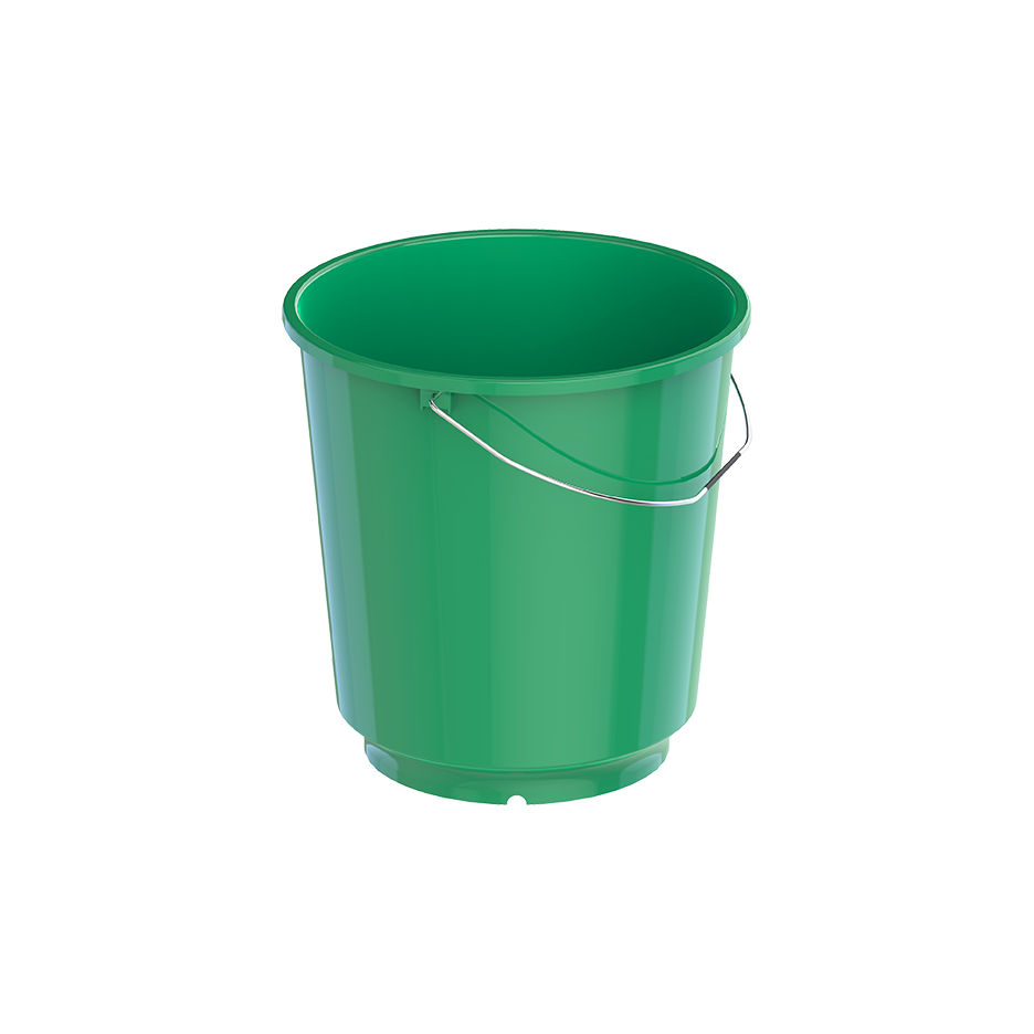 EX 18L Round Plastic Bucket with Steel Handle