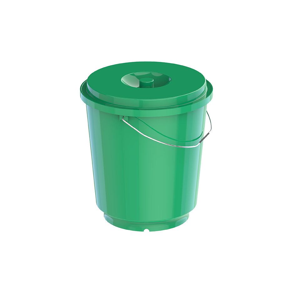 EX 18L Round Plastic Bucket with Steel Handle