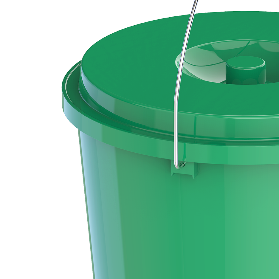 EX 26L Round Plastic Bucket with Steel Handle