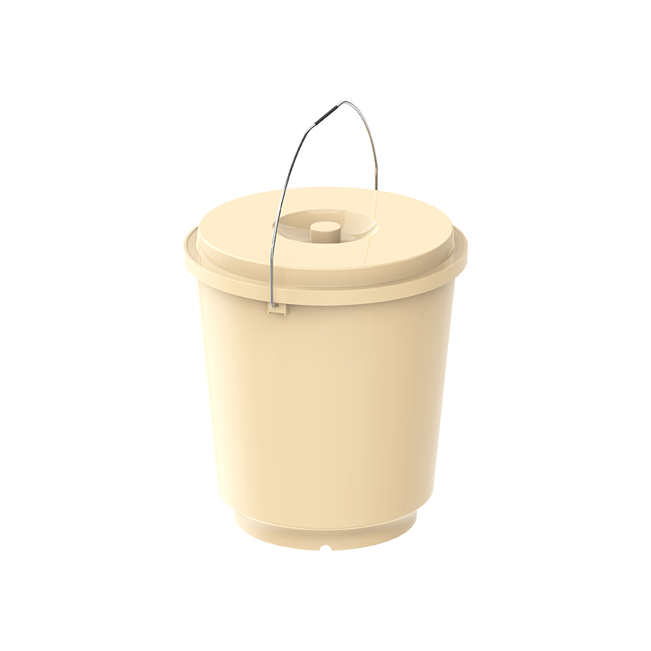 EX 18L Round Plastic Bucket with Steel Handle