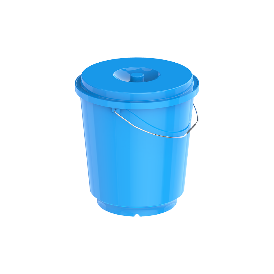 EX 20L Round Plastic Bucket with Steel Handle