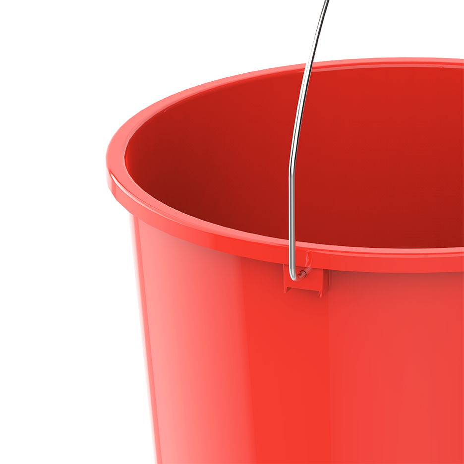 EX 18L Round Plastic Bucket with Steel Handle