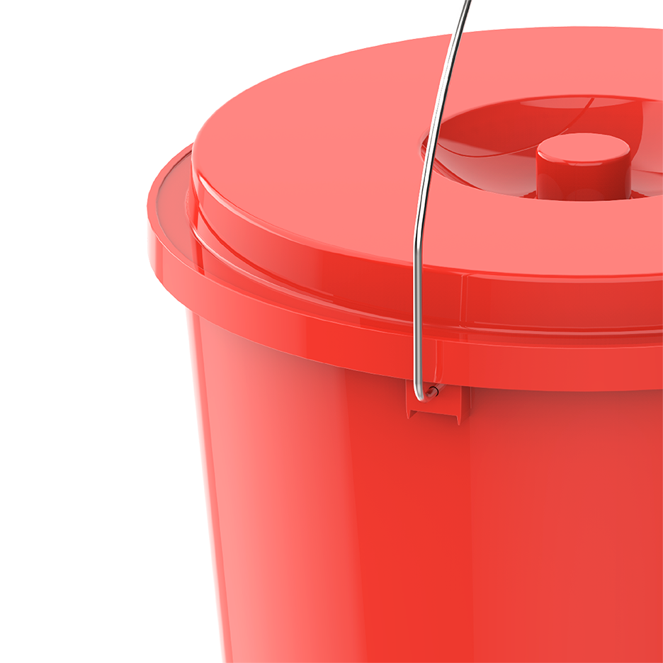 EX 20L Round Plastic Bucket with Steel Handle