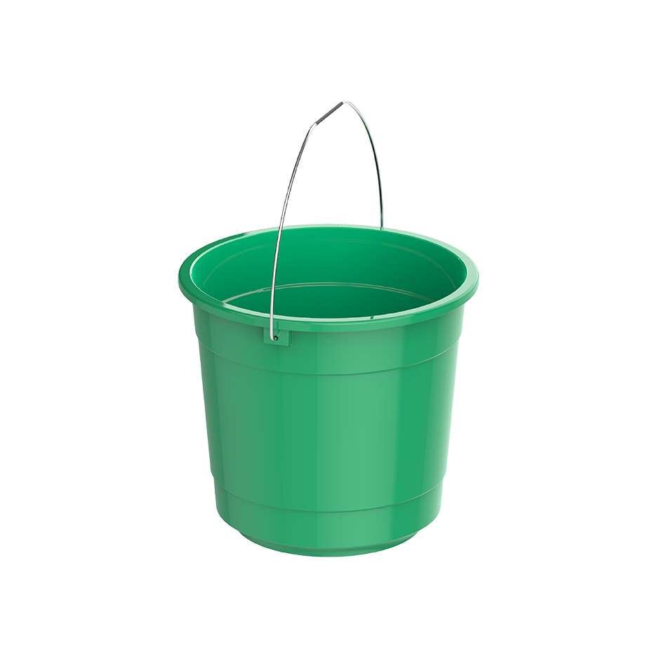 EX 15L Round Plastic Bucket with Steel Handle