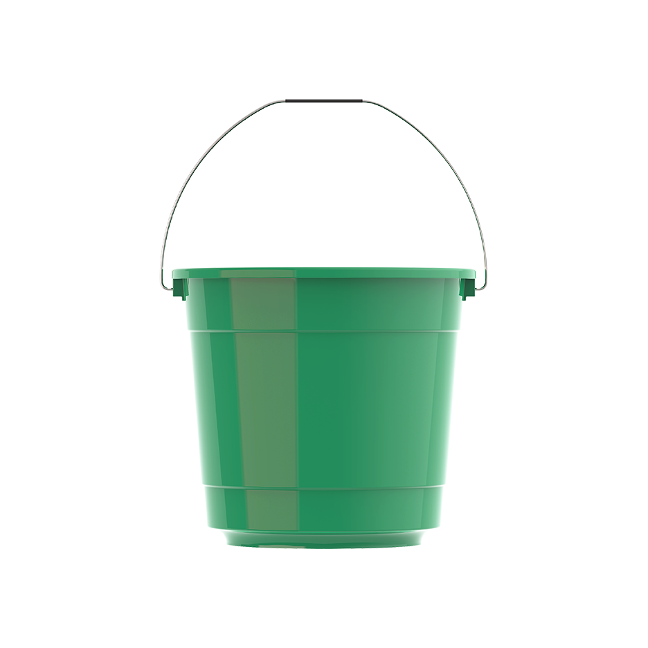 EX 15L Round Plastic Bucket with Steel Handle