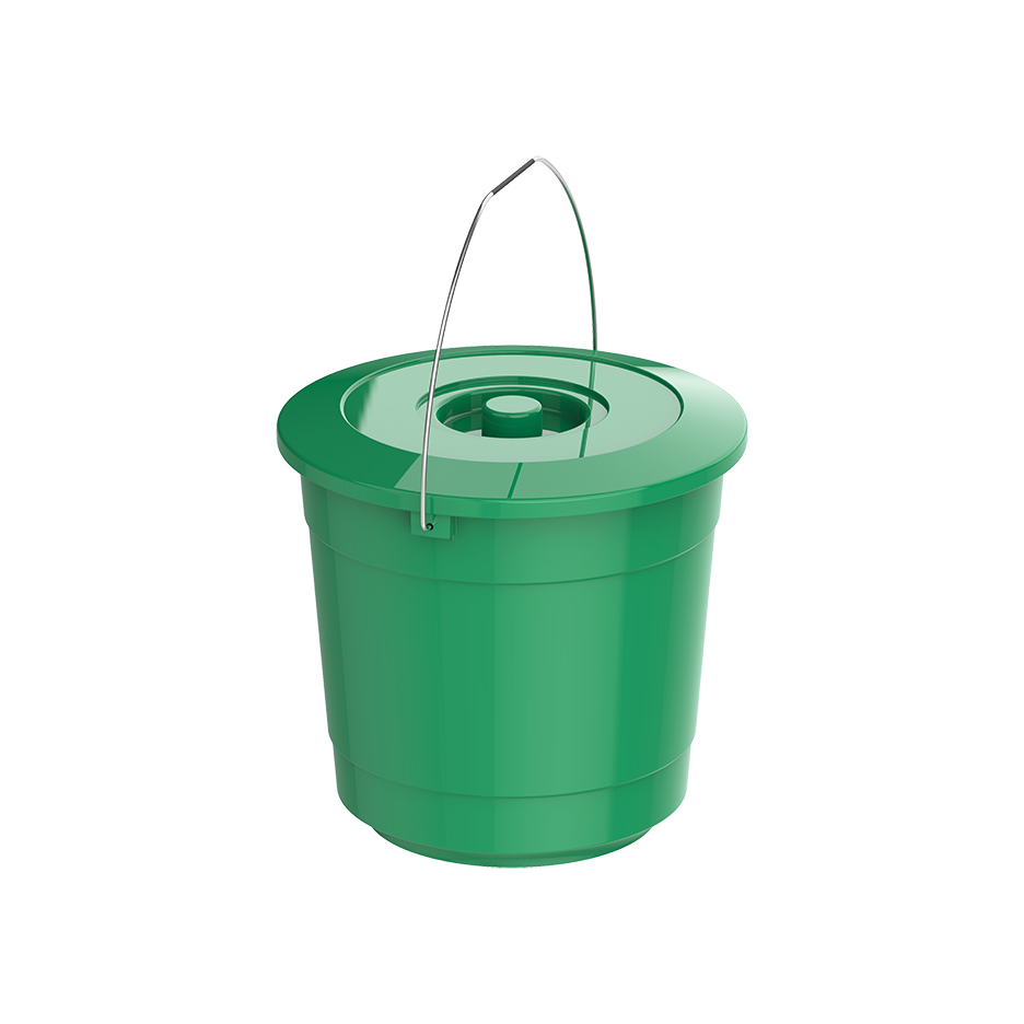EX 3L Round Plastic Bucket with Steel Handle