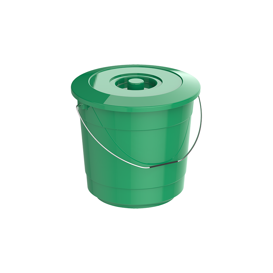 EX 3L Round Plastic Bucket with Steel Handle
