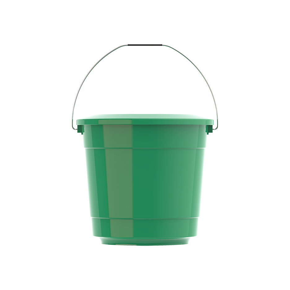 EX 3L Round Plastic Bucket with Steel Handle