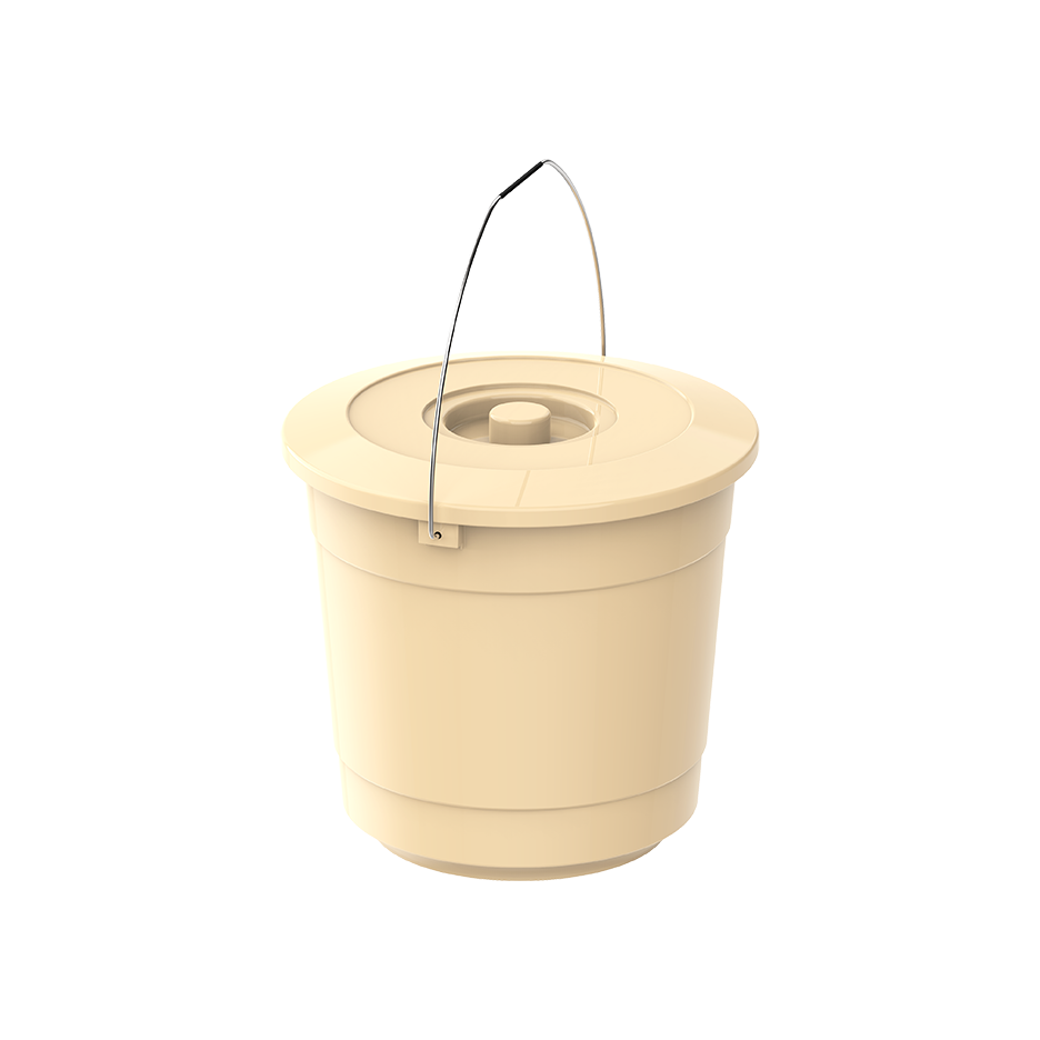 EX 15L Round Plastic Bucket with Steel Handle