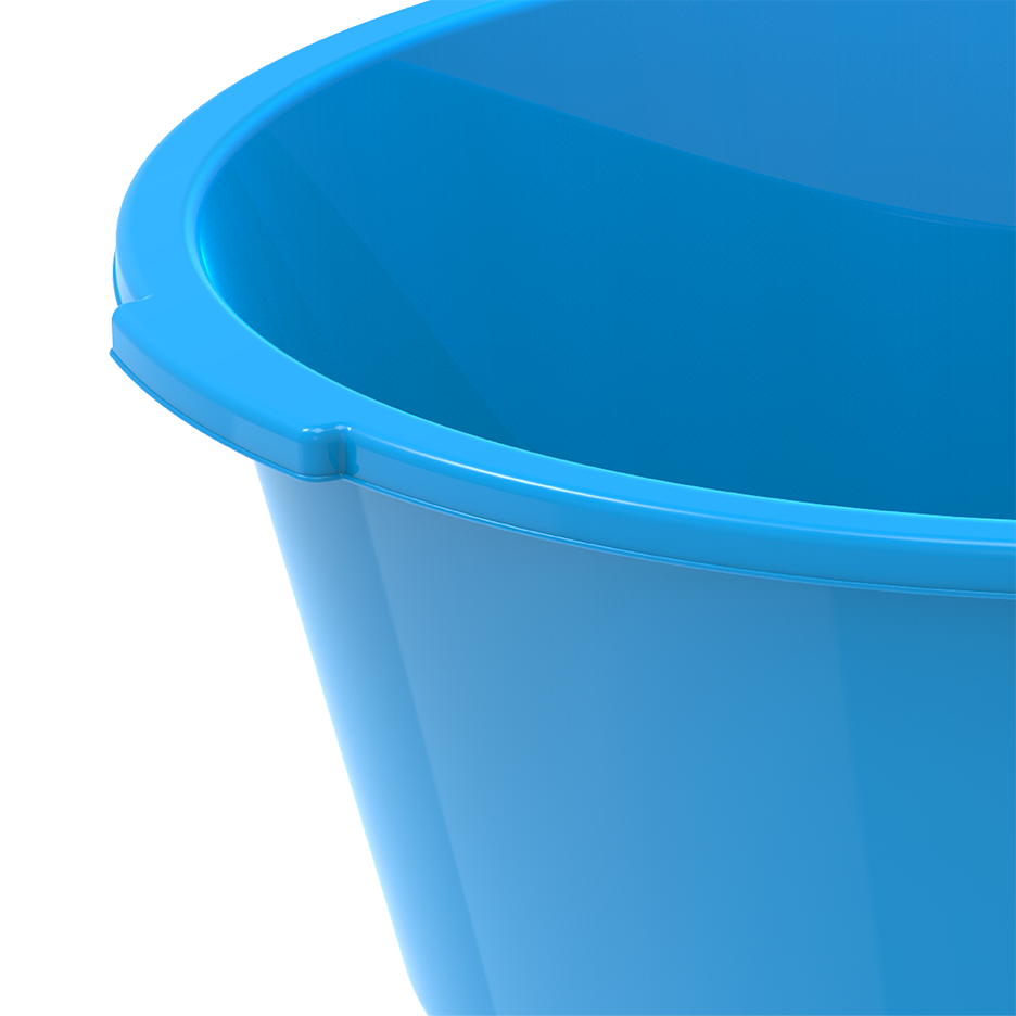 20" Deep Plastic Basin Tub 26L