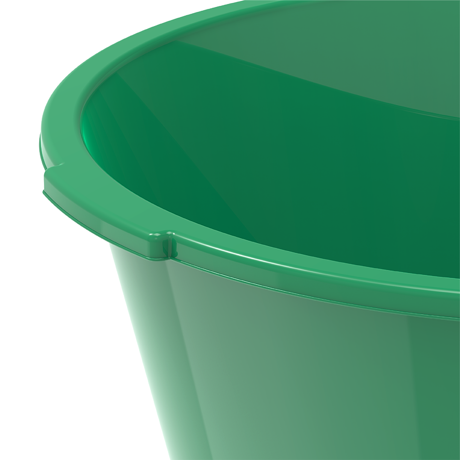 20" Deep Plastic Basin Tub 26L