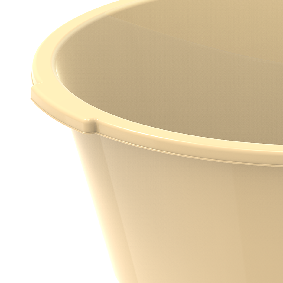 20" Deep Plastic Basin Tub 26L