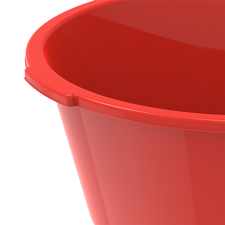 20" Deep Plastic Basin Tub 26L