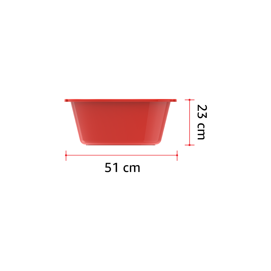 20" Deep Plastic Basin Tub 26L