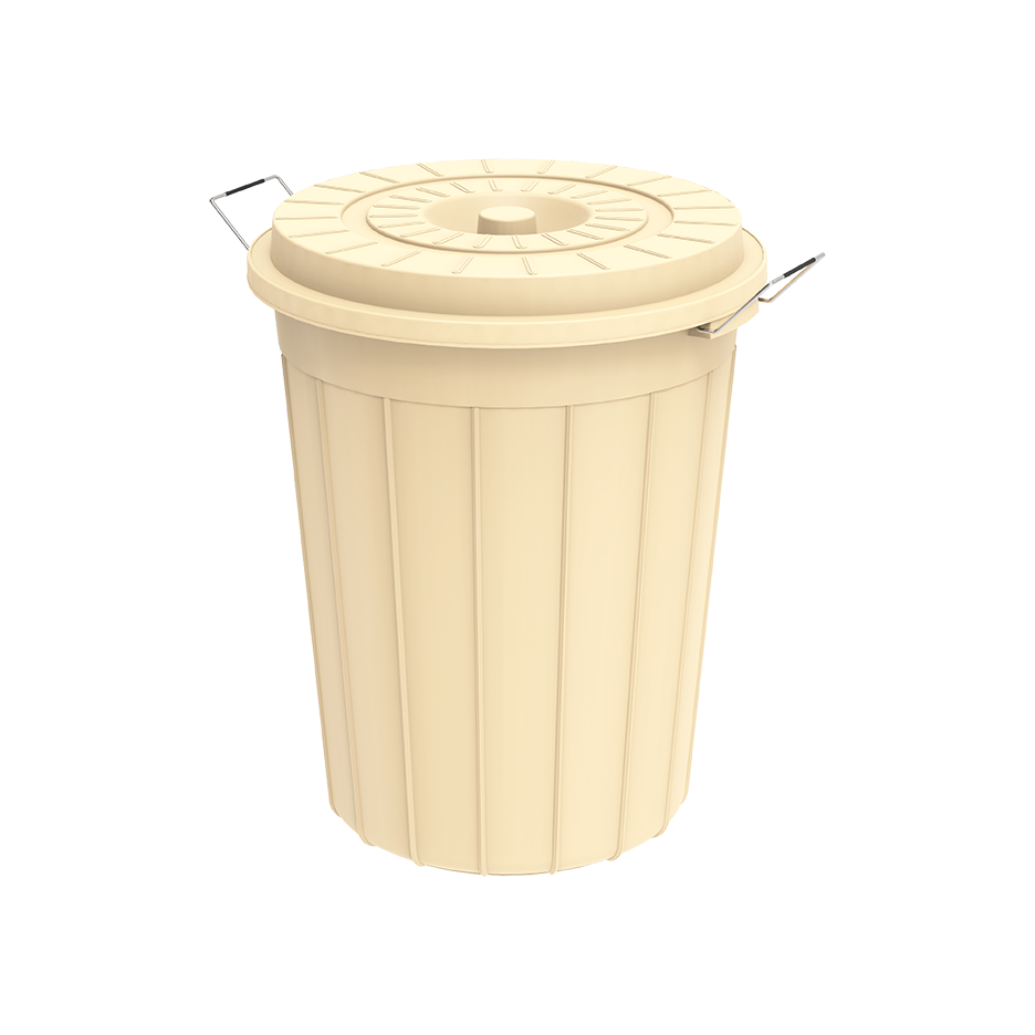 70L Round Plastic Drums with Lid