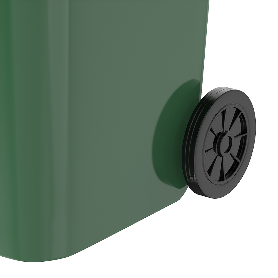 360L Industrial Waste Bin with Wheels