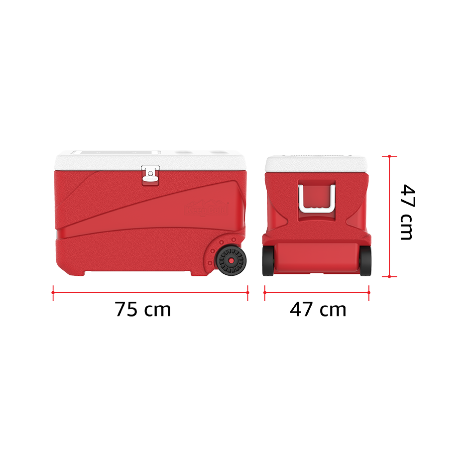 84L KeepCold Deluxe Icebox with Wheels