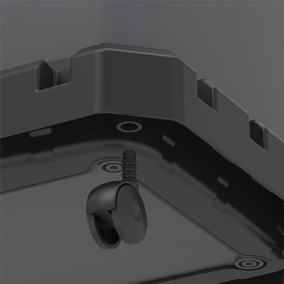 Modular Recycle Bins with Swing Lids
