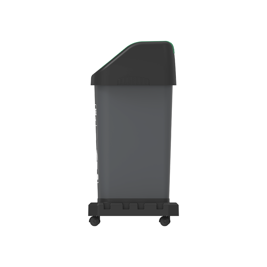 Modular Recycle Bins with Swing Lids