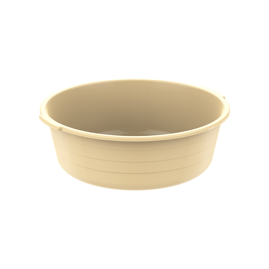 12" Round Plastic Basin Tub 6L