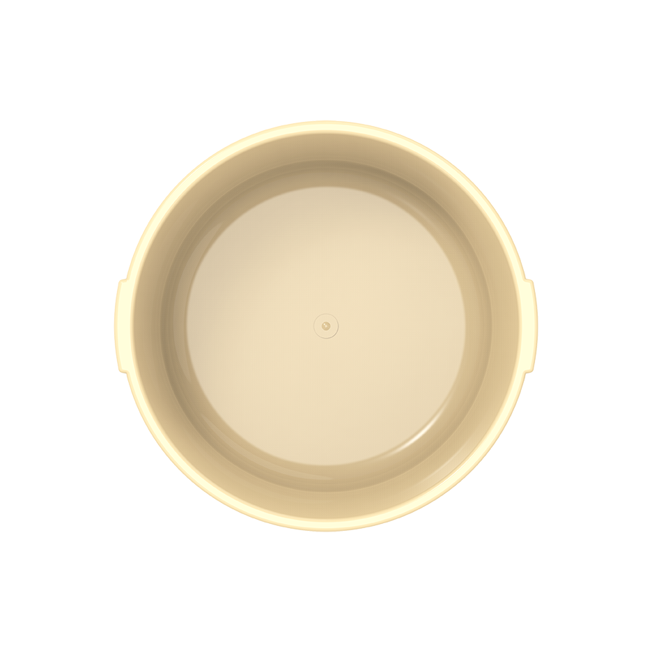 12" Round Plastic Basin Tub 6L