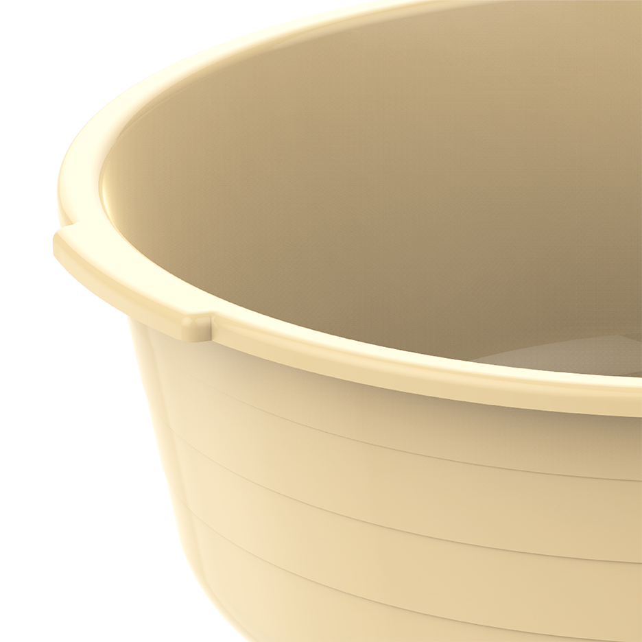 14" Round Plastic Basin Tub 8.5L
