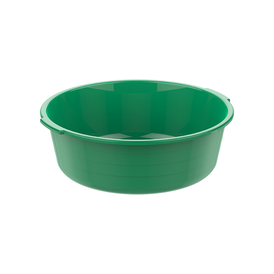 14" Round Plastic Basin Tub 8.5L