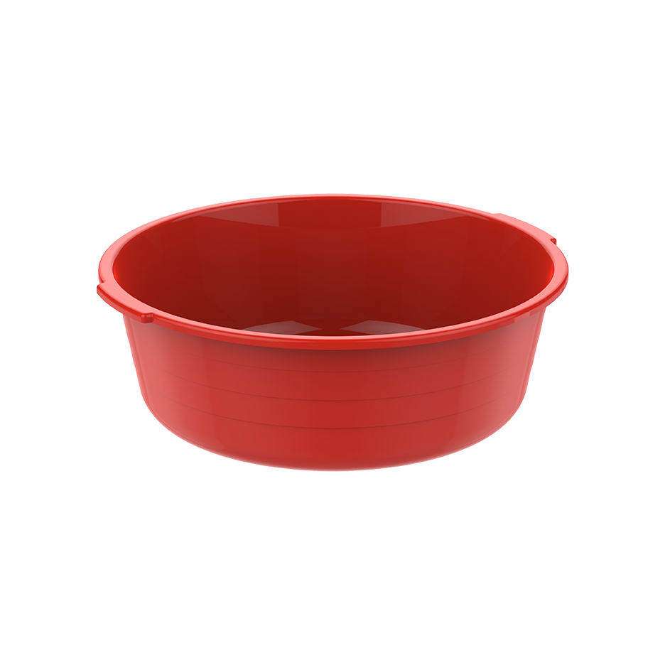 12" Round Plastic Basin Tub 6L