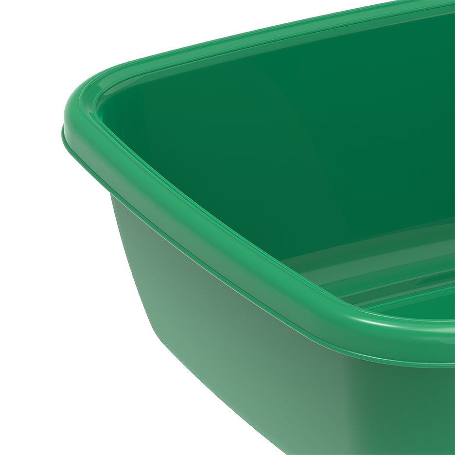 6L Square Plastic Basin Tub