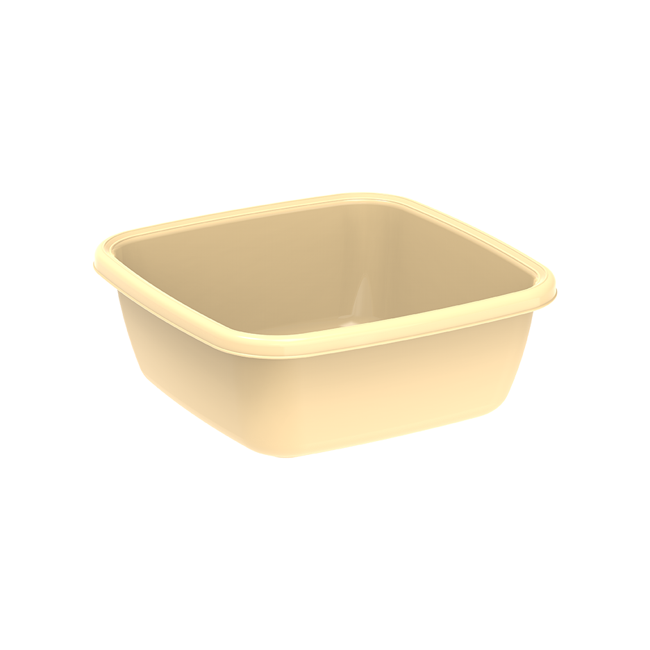 6L Square Plastic Basin Tub