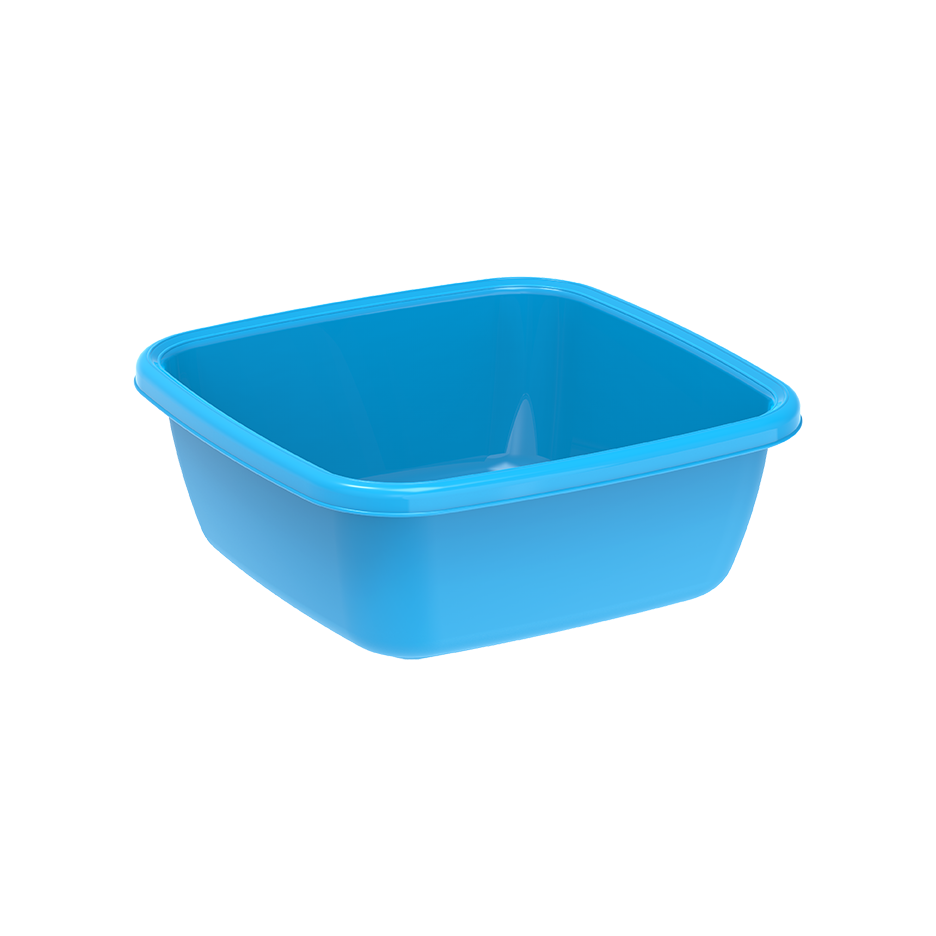6L Square Plastic Basin Tub