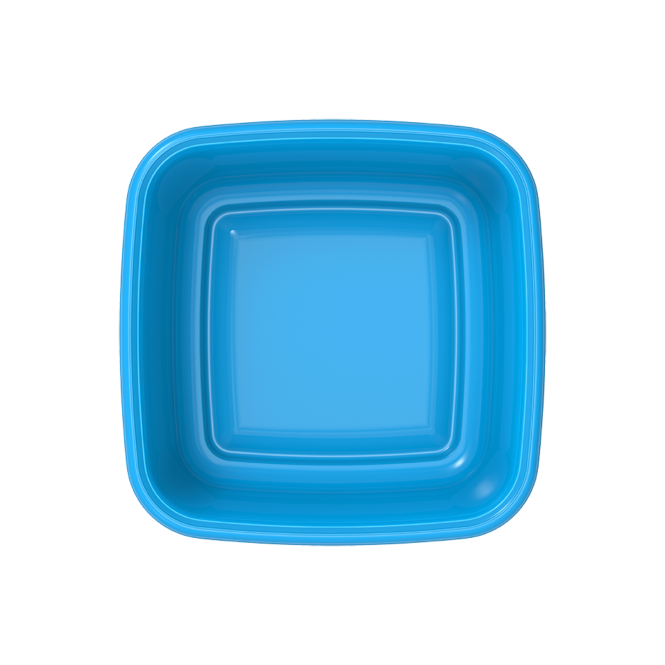 6L Square Plastic Basin Tub