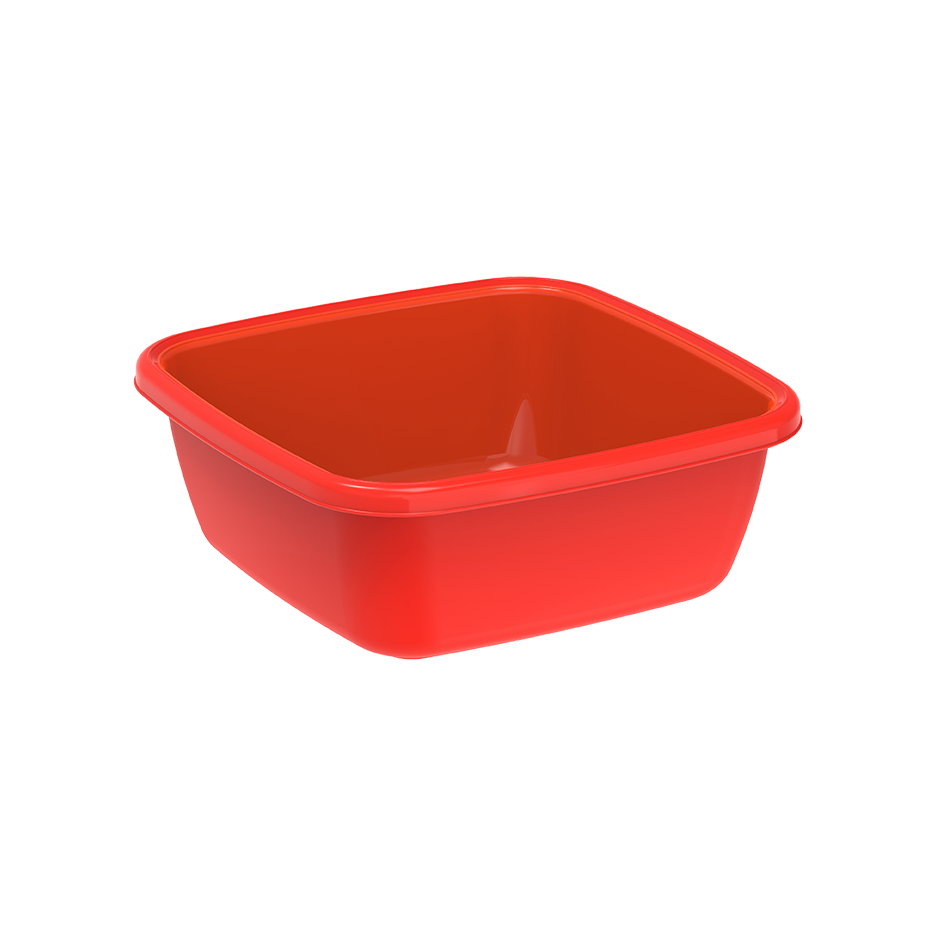 6L Square Plastic Basin Tub